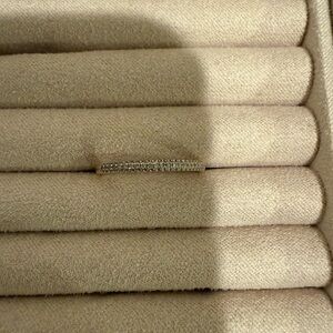 14k Rose Gold half eternity band